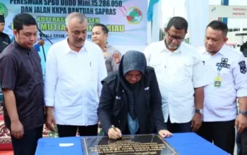 Bupati Siak Resmikan SPBU DODO Mini Milik Koperasi Rimba Mutiara Banso