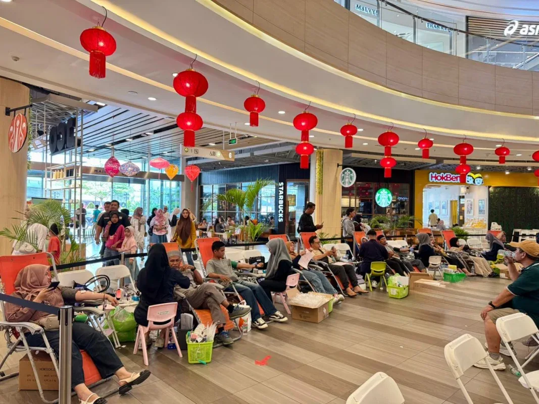 Donor Darah Oriental Gala di Living World Pekanbaru, Perkuat Citra Bisnis Berkelanjutan Sambut Imlek 2026