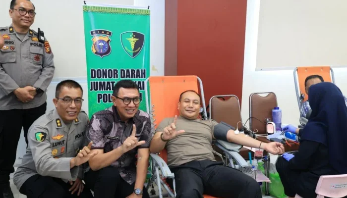 Lebih dari Tugas Negara, Polda Riau Menyapa Kemanusiaan Lewat Donor Darah