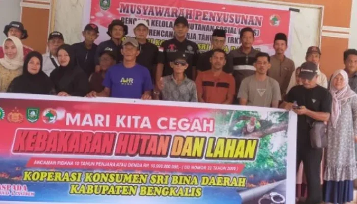 Cuaca Ekstrem Membayangi Bengkalis, Koperasi Sri Bina Daerah dan Pemdesa Perkuat Pencegahan Karhutla