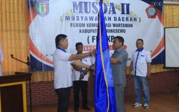 Bambang Hartono Kembali Nahkodai FKWKP, Komitmen Perkuat Marwah Pers Pringsewu