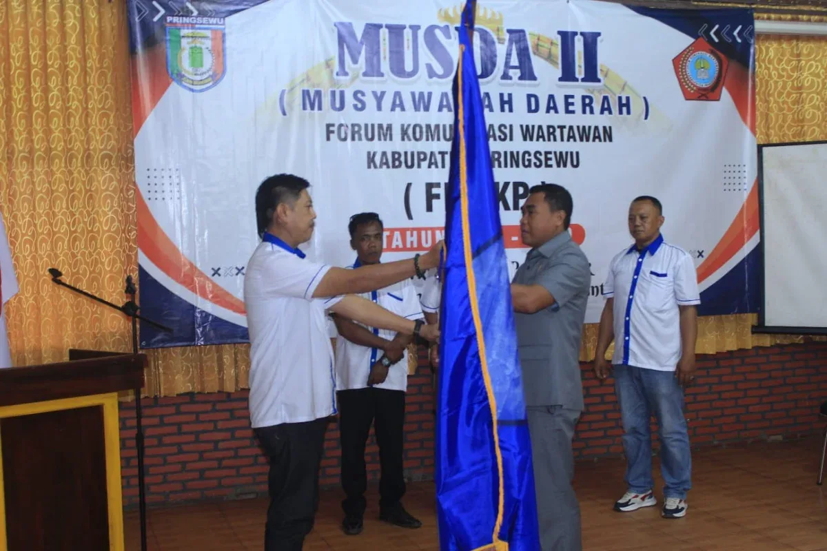 Bambang Hartono Kembali Nahkodai FKWKP, Komitmen Perkuat Marwah Pers Pringsewu