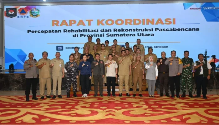 Rakor Pascabencana Sumut: Rp430 Miliar Disiapkan, Pemulihan Dipacu