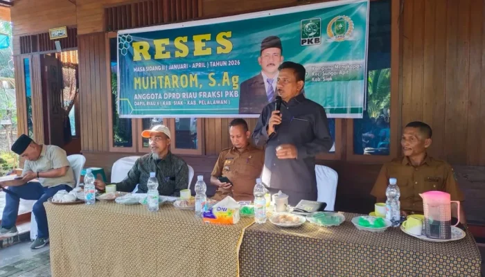 Reses di Mengkapan, DPRD Riau Muhtarom Terima Aspirasi Banjir dan Listrik Warga