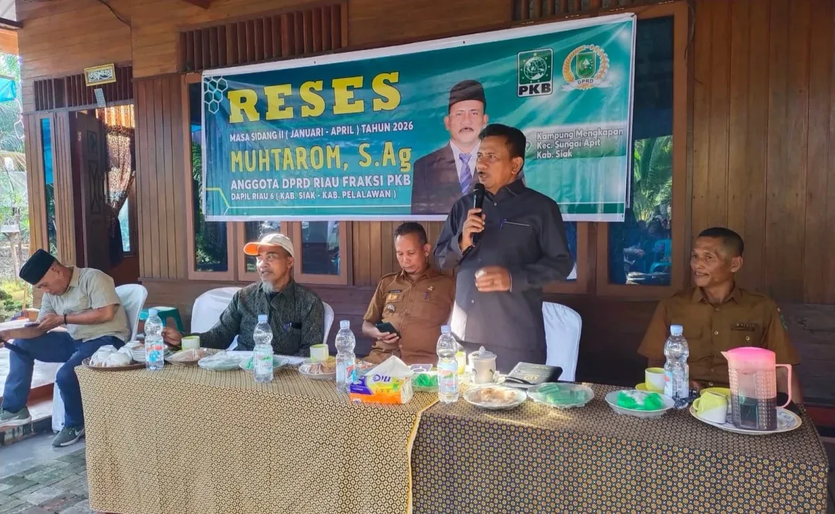 Reses di Mengkapan, DPRD Riau Muhtarom Terima Aspirasi Banjir dan Listrik Warga