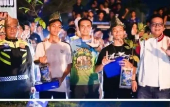 Lomba Lari Malam di Rohul Jadi Strategi Polisi Redam Balap Liar