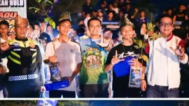 Lomba Lari Malam di Rohul Jadi Strategi Polisi Redam Balap Liar