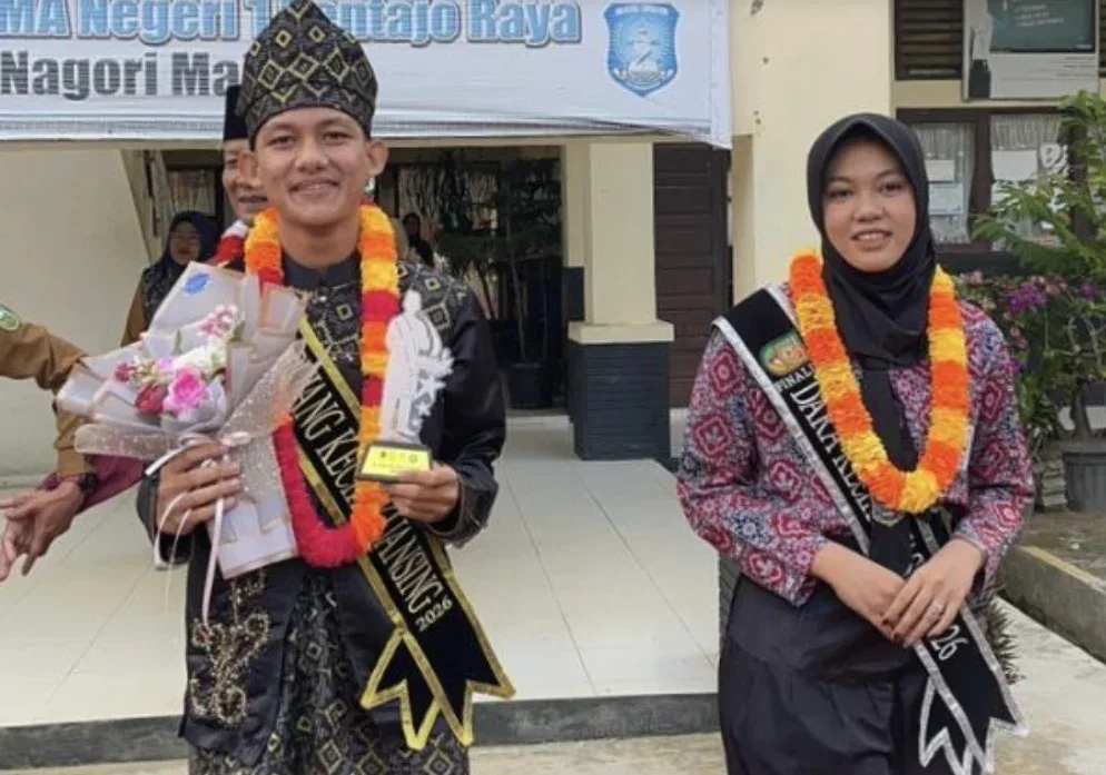 Rafa A.F Raih Juara I Bujang Dara Kecik Kuansing 2026, Harumkan Nama Sekolah