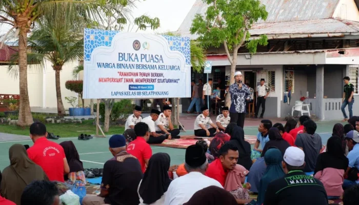 Buka Puasa Bersama di Lapas Selatpanjang, Warga Binaan Lepas Rindu dengan Keluarga