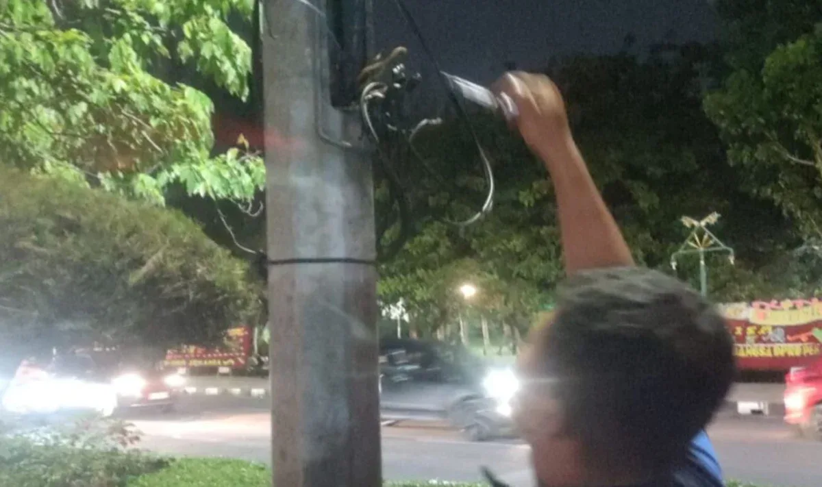 Kabel LPJU Dicuri, Dishub Pekanbaru Gerak Cepat Pulihkan Penerangan Jalan Sudirman