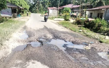 Jalan Nasional Somambawa–Teluk Dalam Rusak Parah, Warga Desak Perbaikan Total