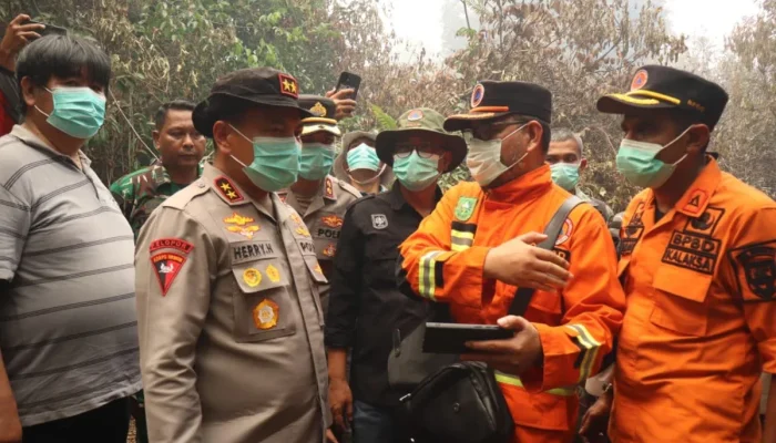 Kapolda Riau Turun ke Bengkalis, Alarm Karhutla Pesisir Meningkat