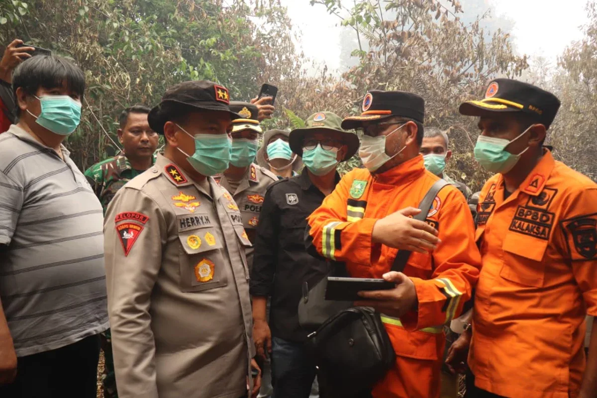 Kapolda Riau Turun ke Bengkalis, Alarm Karhutla Pesisir Meningkat