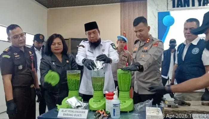 Bengkalis Darurat Narkoba: Kapolres Musnahkan Barang Bukti Fantastis dalam Tiga Bulan
