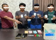 Operasi Senyap Tengah Malam Ungkap Rantai Sabu di Rupat, Empat Pria Diamankan
