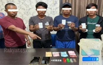 Operasi Senyap Tengah Malam Ungkap Rantai Sabu di Rupat, Empat Pria Diamankan