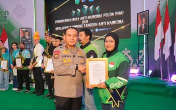 Polda Riau Kukuhkan 23 Duta Anti Narkoba di Riau