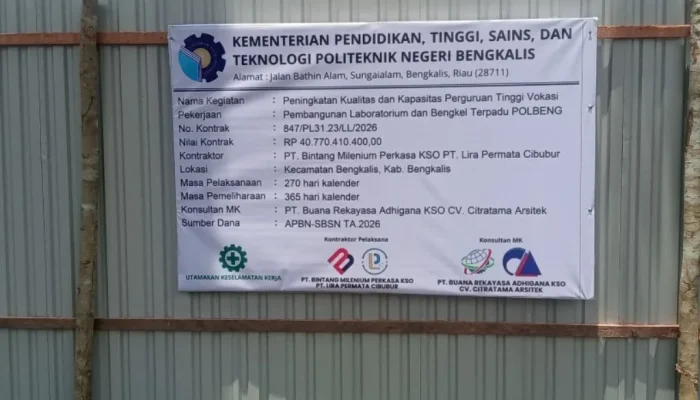 Mega Proyek Rp40,7 Miliar Polbeng dan Transparansi yang Tersembunyi di Balik Pagar Seng