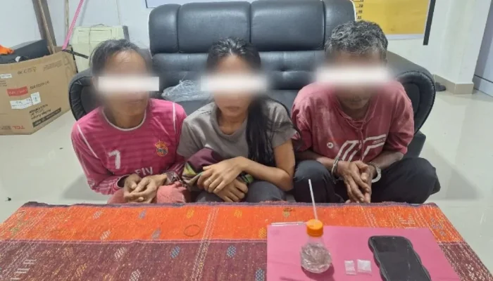 Jejak Sabu di Bathin Solapan Terbongkar, Dua Perempuan dan Seorang Pria Diciduk Polisi