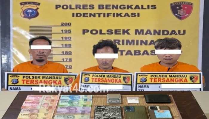 Tiga Pria Diciduk di Bathin Solapan, Satu Paket Sabu Antar ke Jerat Hukum