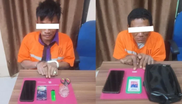 Penggerebekan Beruntun di Bandar Jaya, Polsek Siak Kecil Ringkus Dua Tersangka Sabu