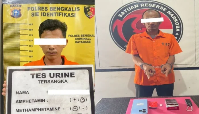 Peredaran Sabu Gang Pepaya Terbongkar, Dua Pria Diamankan Polres Bengkalis