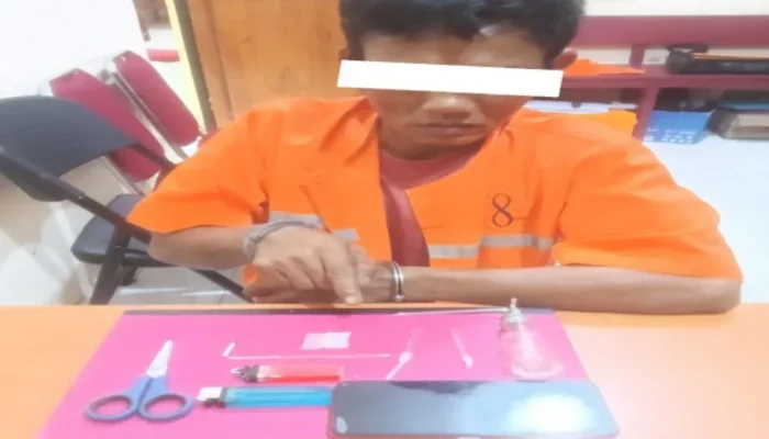 Polsek Siak Kecil Ungkap Kasus Sabu, Acai Ditangkap di Rumah Kosong Lubuk Muda