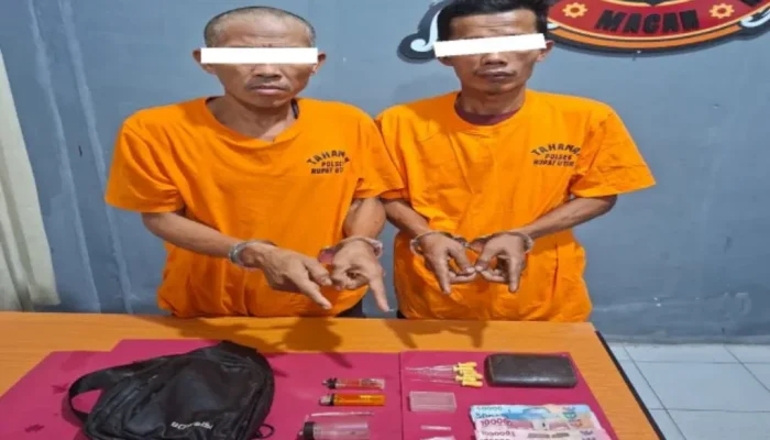 Jejak Sabu Terbongkar dari Kebun Karet Tanjung Punak, Dua Pria Rupat Utara Diamankan Polisi