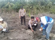 Kapolsek Rangsang Tanam Jagung Pipil, Dukung Swasembada Pangan Nasional