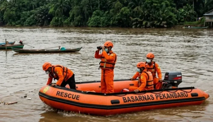 Perahu Terbalik di Sungai Indragiri, Pegawai PNM Hilang Saat Survei Nasabah