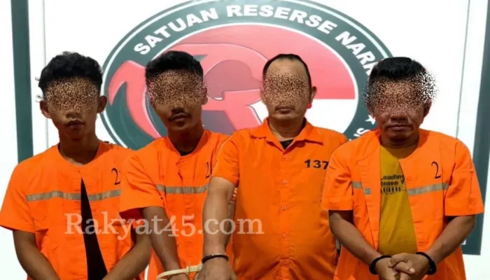 Operasi Menjelang Fajar Bongkar Rantai Sabu di Bantan, Empat Tersangka Digulung Beruntun