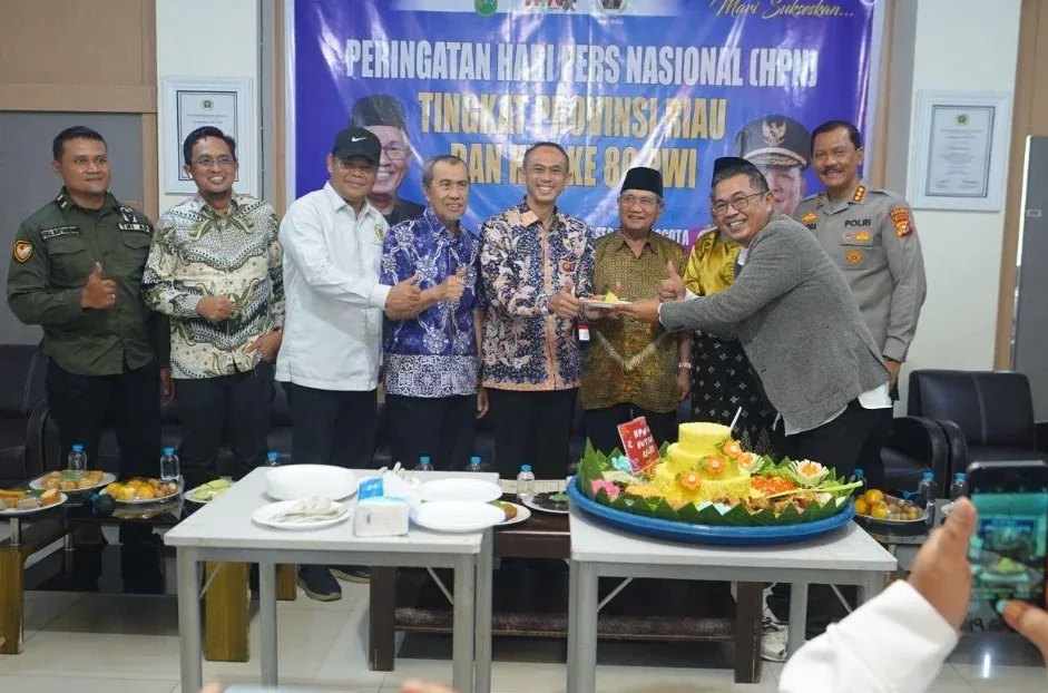 Pemko Dumai Hadiri Peringatan HPN dan HUT ke-80 PWI Riau