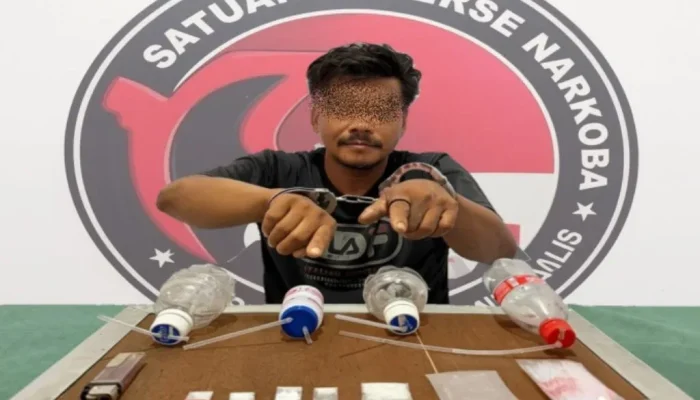 Pengedar Sabu Diciduk di Bathin Solapan, Satresnarkoba Polres Bengkalis Sita 5 Paket Narkotika