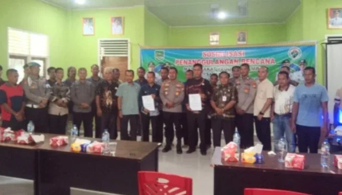 Kapolsek Rambah Ajak Warga Perkuat Komitmen Cegah Karhutla di Sialang Jaya