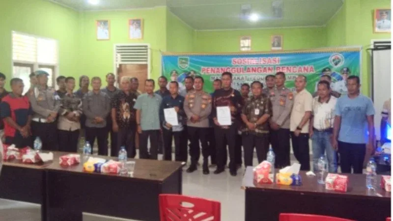 Kapolsek Rambah Ajak Warga Perkuat Komitmen Cegah Karhutla di Sialang Jaya