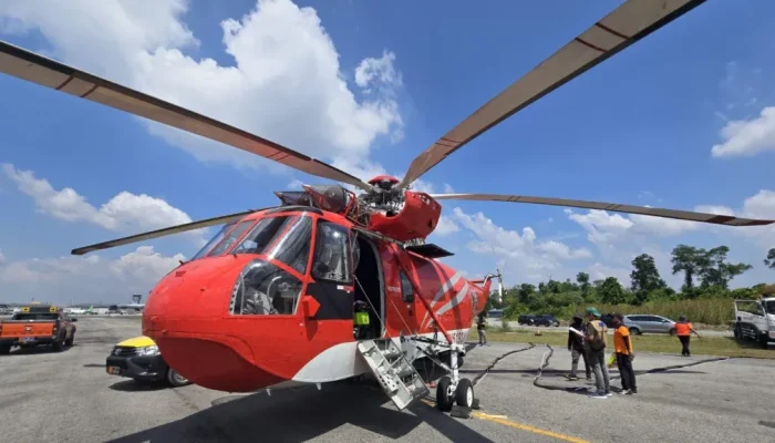 BNPB Tambah Helikopter Water Bombing, Kekuatan Pemadaman Karhutla Riau Diperkuat