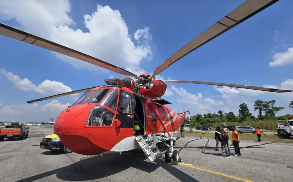 BNPB Kirim Helikopter Water Bombing Tambahan untuk Riau
