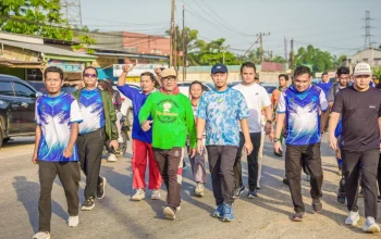 Hari Jadi Pekanbaru ke-242, Ribuan Warga Kulim Padati Jalan Santai dan Festival Ubi Kayu