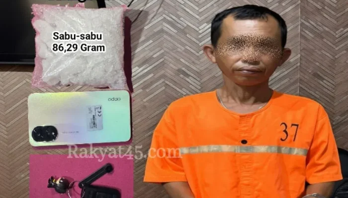 86,29 Gram Sabu Gagal Beredar, Pengedar Dibekuk di Kelapapati