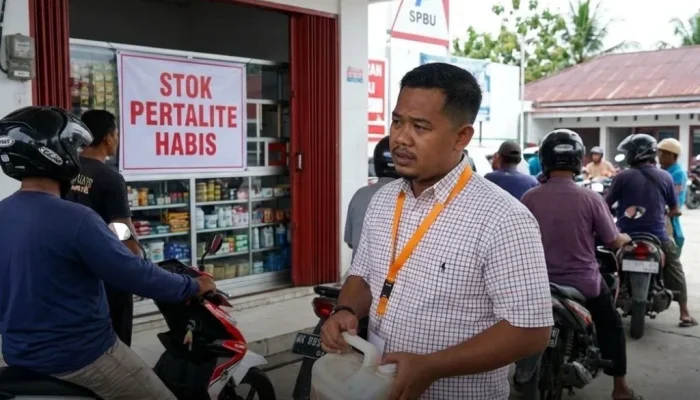 Pertalite Eceran Menghilang di Pulau Bengkalis, Warga Desa Terpaksa Berburu BBM ke SPBU