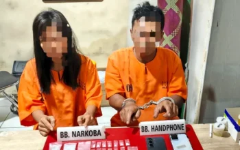 Sepasang Kekasih di Kampar Ditangkap, Polisi Sita 24,70 Gram Sabu