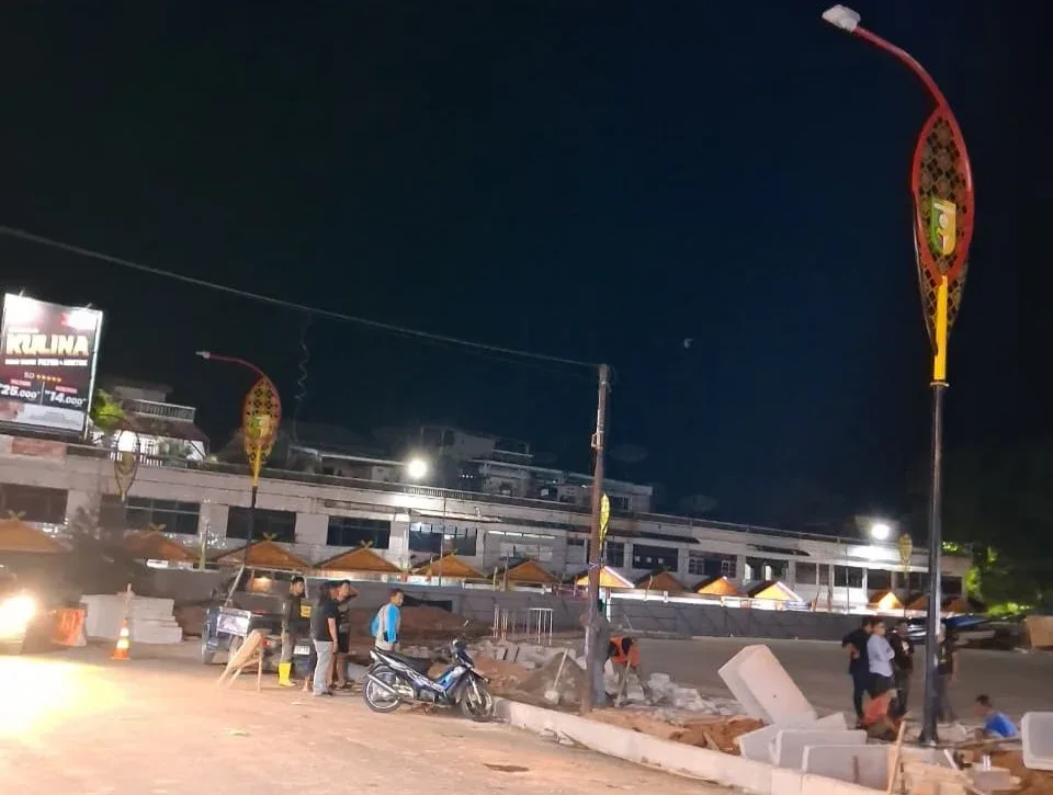 13 Lampu PJU Astaka MTQ Rampung Sambut MTQ Riau 2026