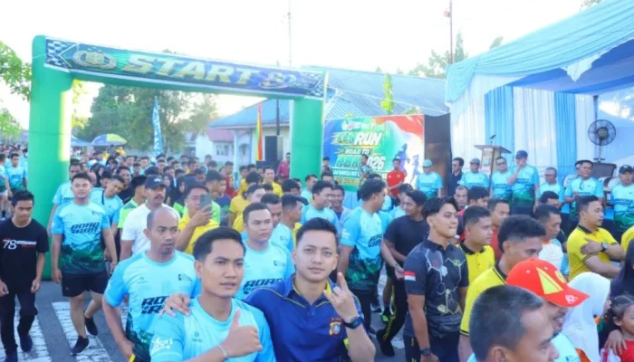 Ribuan Warga Meriahkan Fun Run Bhayangkara Meranti 2026