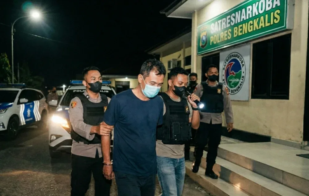 DPO Kasus Sabu 15 Kg di Bengkalis Ditangkap Polisi