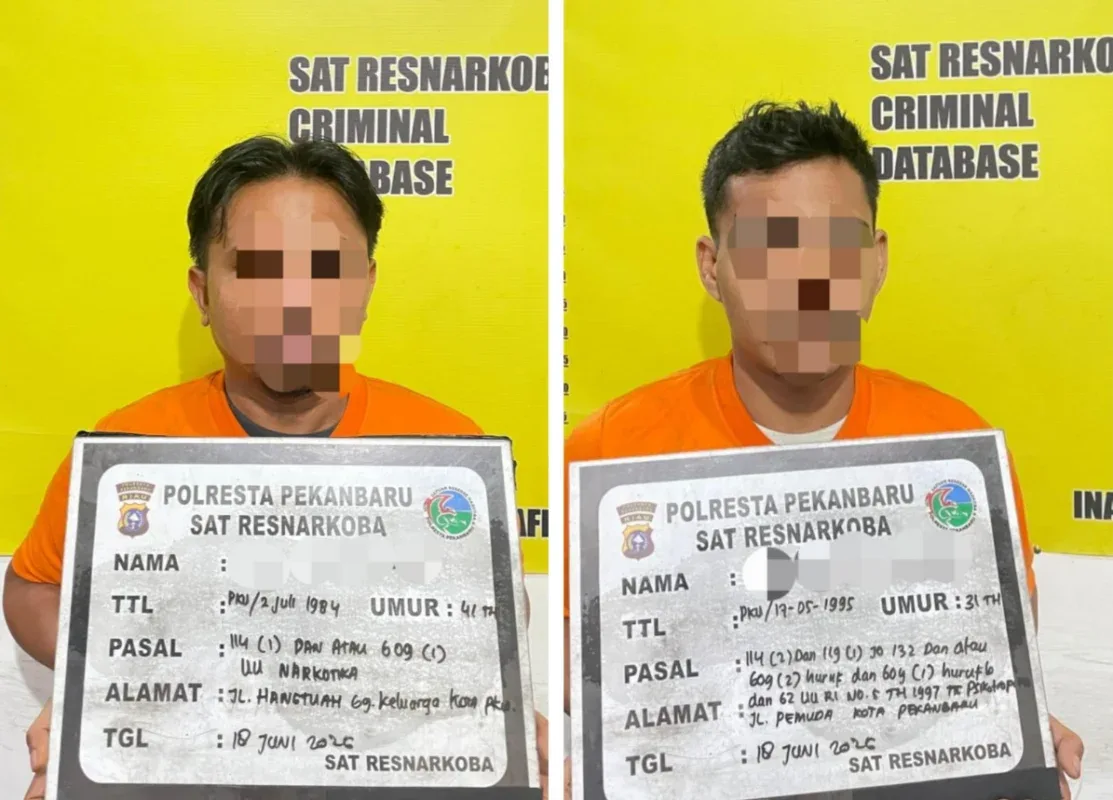 Polresta Pekanbaru Ungkap Peredaran Narkoba dan Senpi