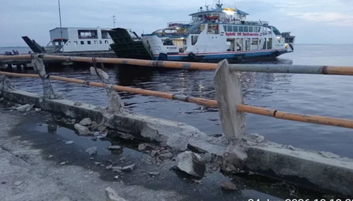 KM Sereia Domar Tabrak Pagar Pelabuhan BUMD di Air Putih, Warga Minta Aset Daerah Dijaga