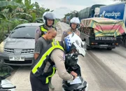 Kemacetan Lintas Timur Pelalawan, Polisi Tilang Pengendara Nakal