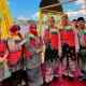 Perahu Begandong Bengkalis Jadi Magnet Pawai Perahu Hias MTQ Riau di Kuansing