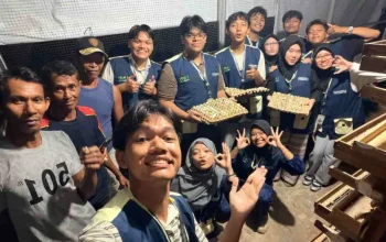 Mahasiswa KKN FISIP Universitas Riau Belajar Bisnis Ternak Puyuh
