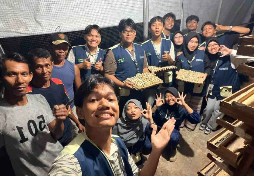 Mahasiswa KKN FISIP Universitas Riau Belajar Bisnis Ternak Puyuh